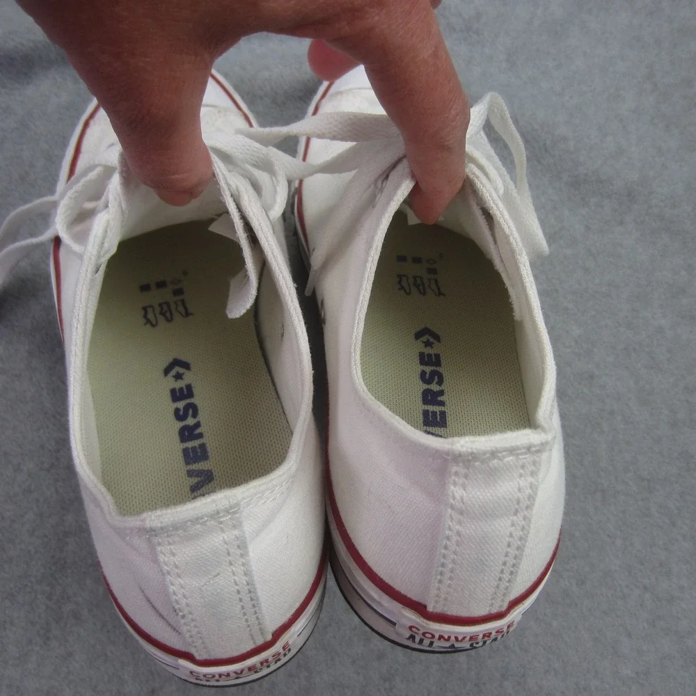 Converse All Star Shoes Youth 5.5 White Chuck Taylor‎ Low Top Canvas Sneakers